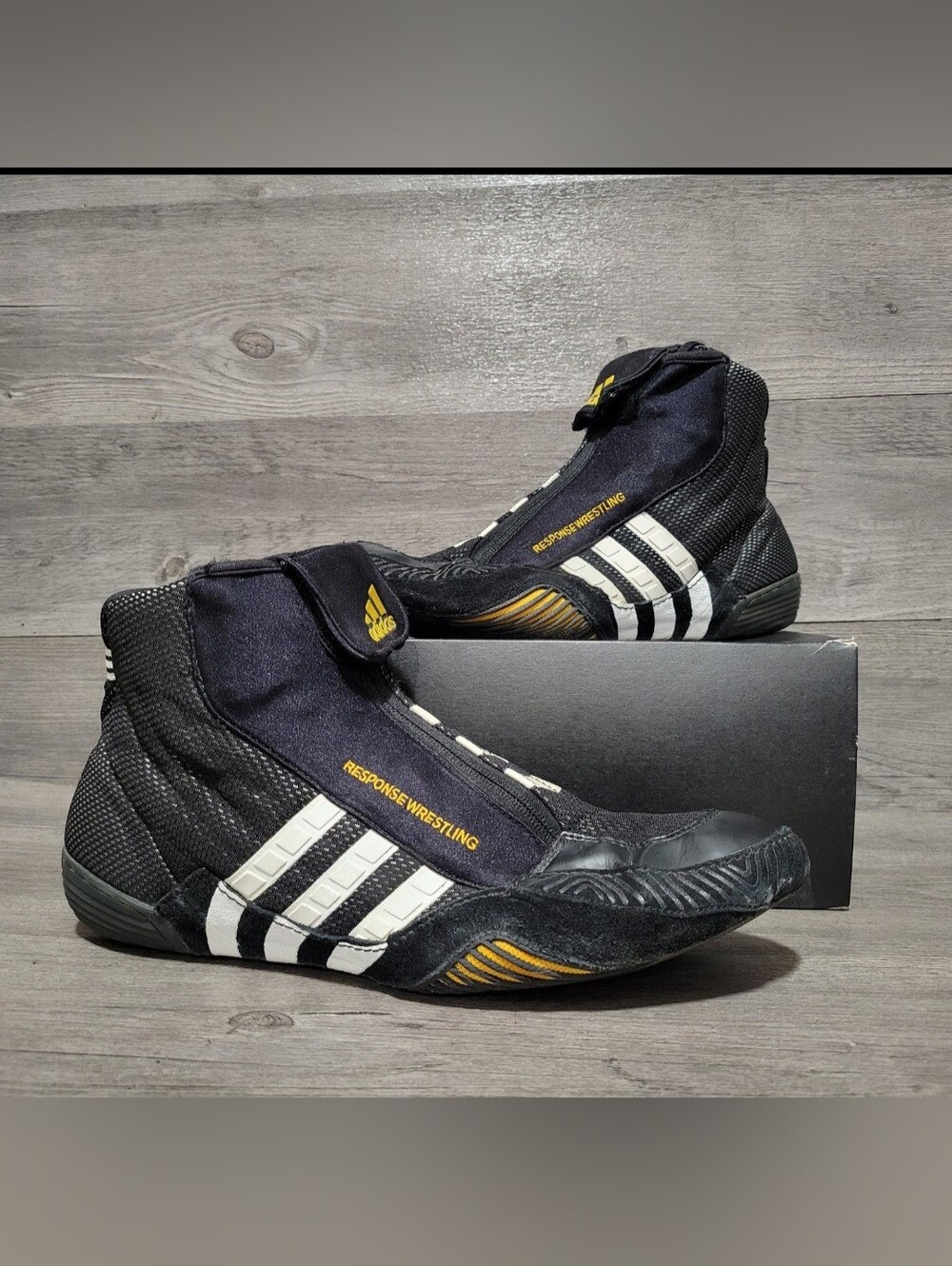 RARE Vintage 2007 Adidas Response Wrestling Mens Size 12 Shoes Black